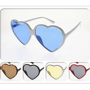 Large Heart Shape Sunglasses - 5 Colours Available