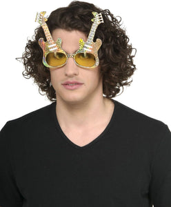 Glitzy Guitar Glasses