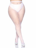 Nylon Fishnet Tights - Plus Size - Various Colours