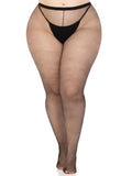 Spandex Micro Net Tights - Standard and Plus Size