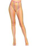 Ombre Rainbow Woven Net Tights