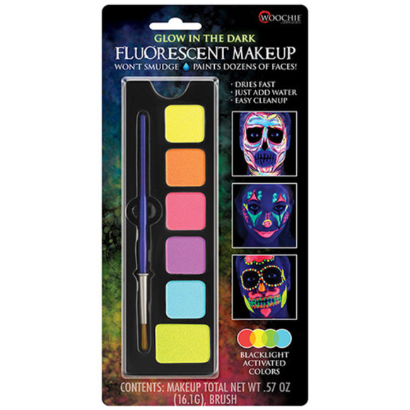 Glow-In-The-Dark Fluorescent Makeup Pallet