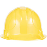 Yellow Plastic Childs Construction Party Hat