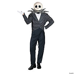 Nightmare Before Chirstmas Deluxe Jack Skeleton Adult Costume – Once ...