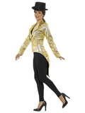 Sequin Tailcoat Jacket - Gold