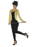 Sequin Tailcoat Jacket - Gold