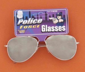 Police Force Aviator with Silver Frame