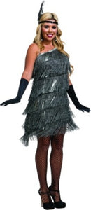 Slant Fringe Flapper Dress