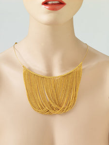 Gold Disco Chain Necklace