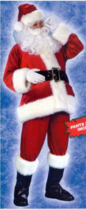 Deluxe Rich Velvet Santa Suit - Size Plus 50-54"